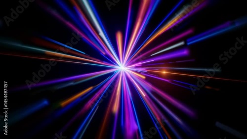 Wallpaper Mural Blazing light burst with colorful radiance Torontodigital.ca