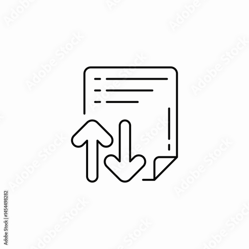 document card file icon sign vector