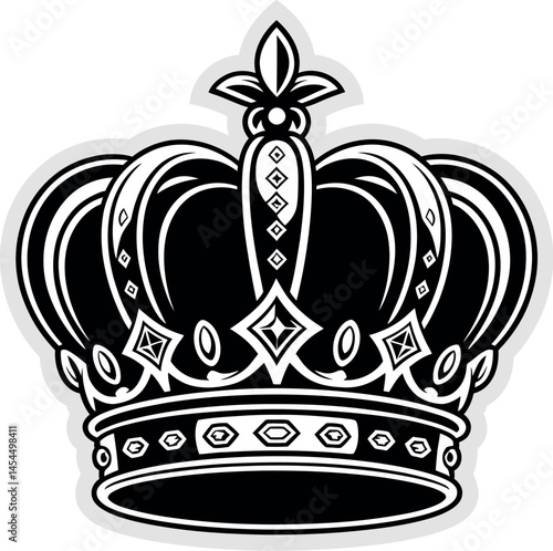 Royal Crown Symbol Graphic T Shirt Design