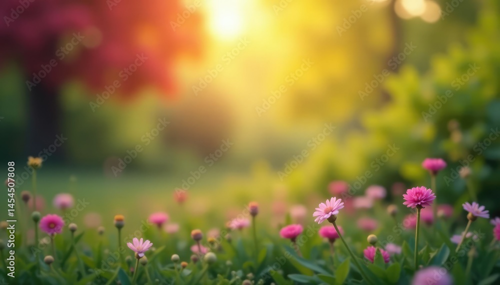 Obraz premium Abstract blurred nature scene, perfect for design projects , website, blurred, brochure
