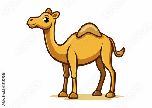 Adorable Cartoon Camel Illustration for Kids