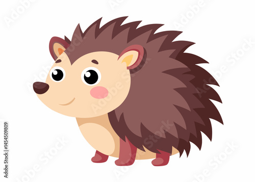 Adorable Cartoon Hedgehog Illustration for Childrens Book