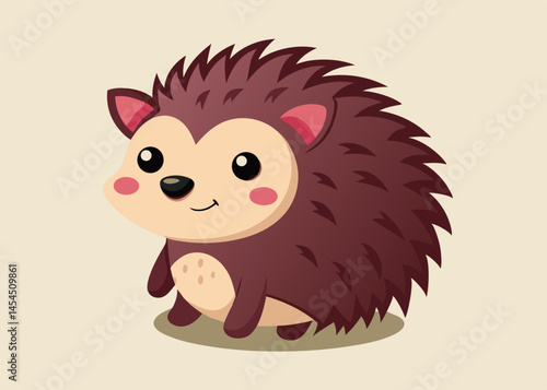 Adorable Cartoon Hedgehog Illustration for Kids