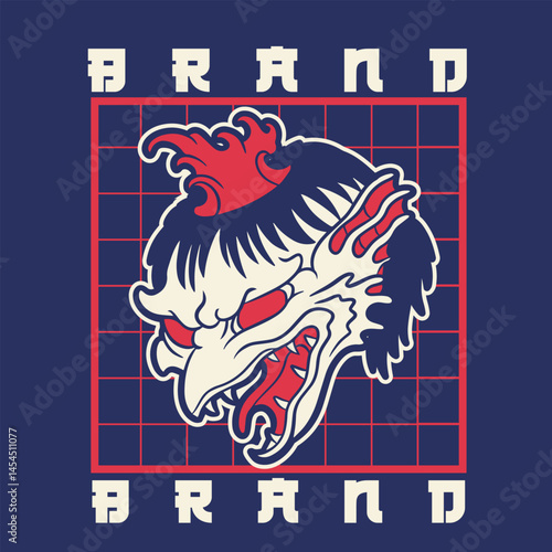 japanese kappa ghost illustration, suitable for cute t-shirts or mascot designs
