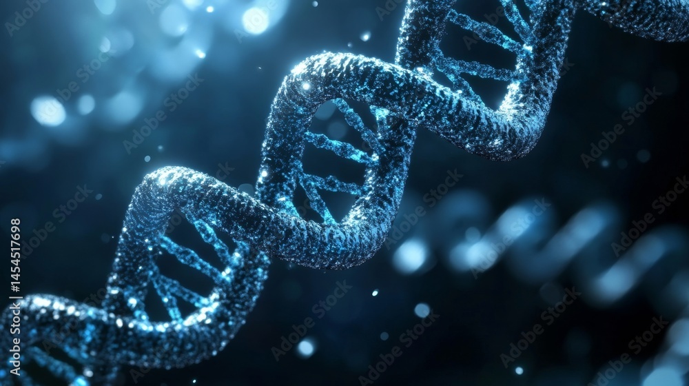 Intricate DNA Helix Structure Depicting Genetic Analysis and Research Intricate DNA Helix Structure Depicting Genetic Analysis and Research