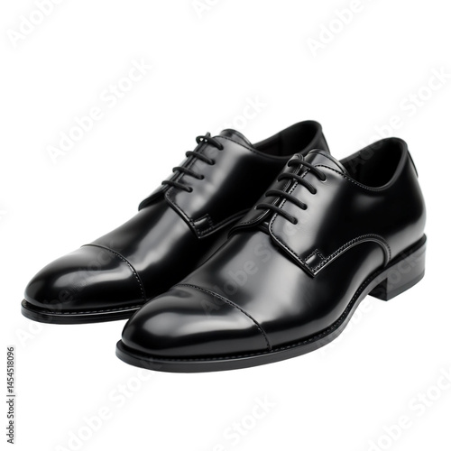 Pair of Dress Shoes on Transparent Background