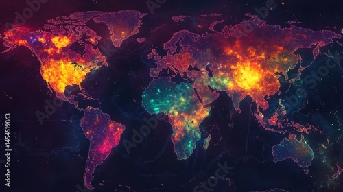 Global Heatmap Displaying Regions with Highest Rates of Activity