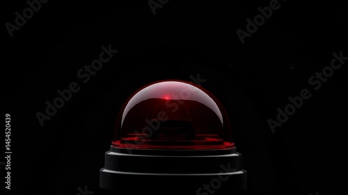 Flashing Red Siren Light for Emergency Alert