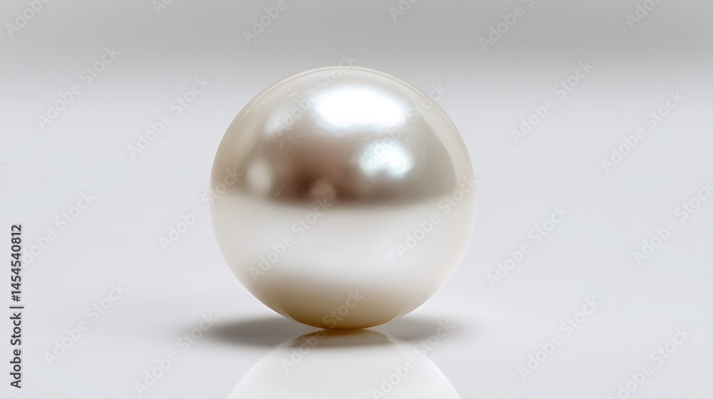 Elegant sphere with lustrous, pearly surface sheen Elegant sphere with lustrous, pearly surface sheen