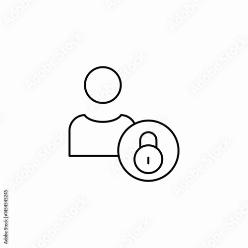 locked user access icon sign vector