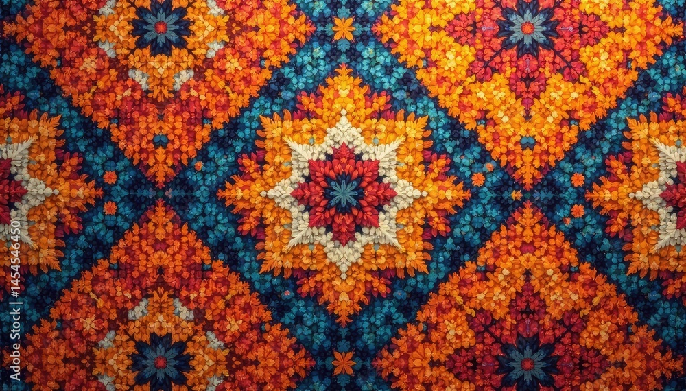 Abstract geometric tapestry pattern, earthy tones , home decor, surface pattern Abstract geometric tapestry pattern, earthy tones , home decor, surface pattern