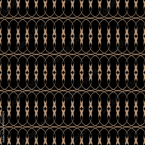 Obraz na płótnie seamless black and white pattern of different geometric shapes w salonie