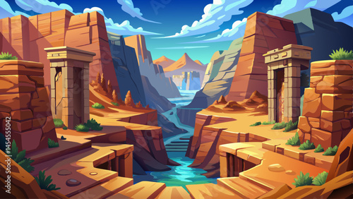 Echoes bounce off the stone walls of a silent canyon concealed in the desert