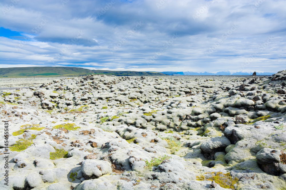 Φωτογραφία View of Eldhraun lava field in the south of the Icelandic highlands