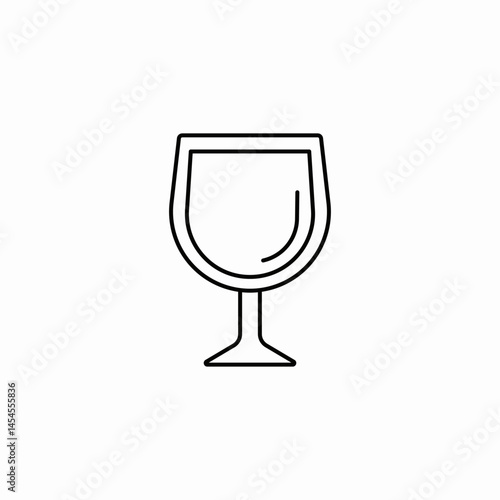 wine glass icon sign vector