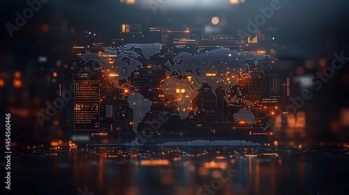 Global digital map interface