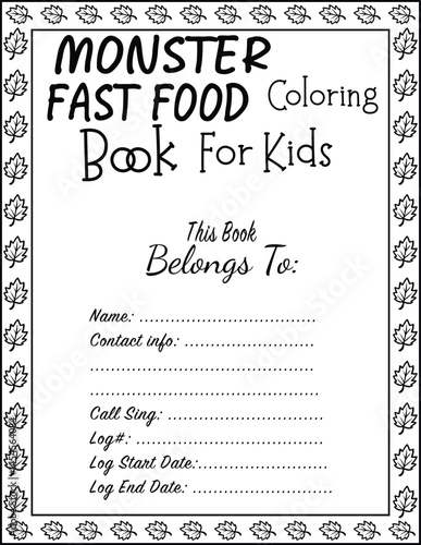 Cute Bold & Easy coloring page. ready to print on standard 8.5x11 inch paper