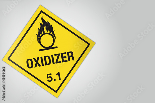 Photos Hazardous Material HAZMAT Diamond Label Marking Placard Shipping Class 5