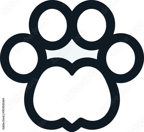 cat paw print vector illustrations
