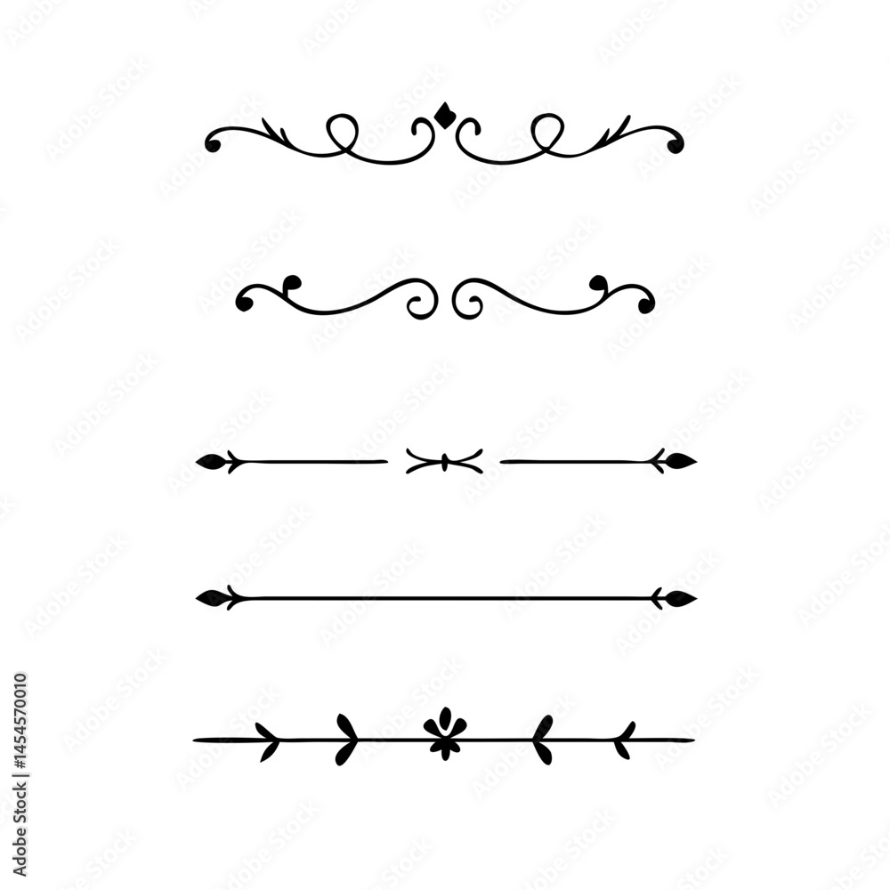 Dividers doodle set. Wedding decorative elements. Hand drawn vector illustration isolated on white background. Text dividers doodle set. Wedding decorative elements. Dividers doodle set. Wedding decorative elements. Hand drawn vector illustration isolated on white background. Text dividers doodle set. Wedding decorative elements.