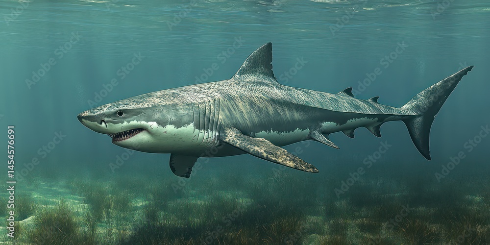 Fototapeta premium Shark underwater