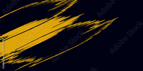 Halftone yellow dots pattern and black gradient grunge texture background. Dotted line comic sport style new concept vector illustration.