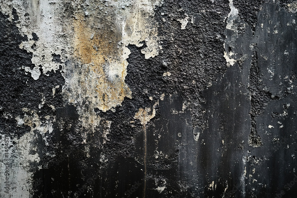 Fototapeta premium Aged Black And White Wall Texture