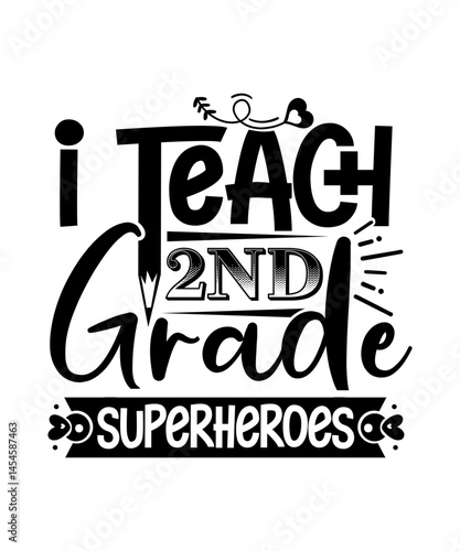 i teach 2nd grade superheroes svg