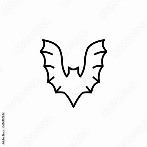 bat animal icon sign vector
