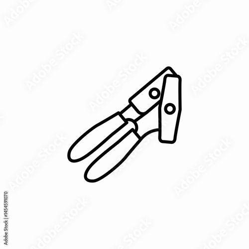 bolt cutter icon sign vector