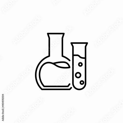 chemical reaction icon sign vector
