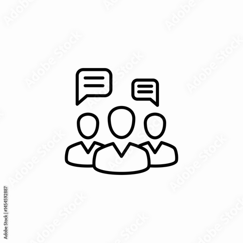 conversation communication icon sign vector