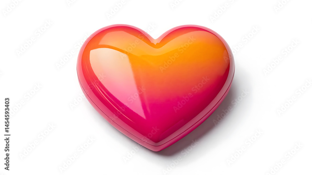 Gradient Heart Shape Red and Orange Ombre Design, Valentines Day, Love Symbol Gradient Heart Shape Red and Orange Ombre Design, Valentines Day, Love Symbol