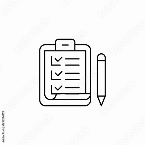 todo list icon sign vector