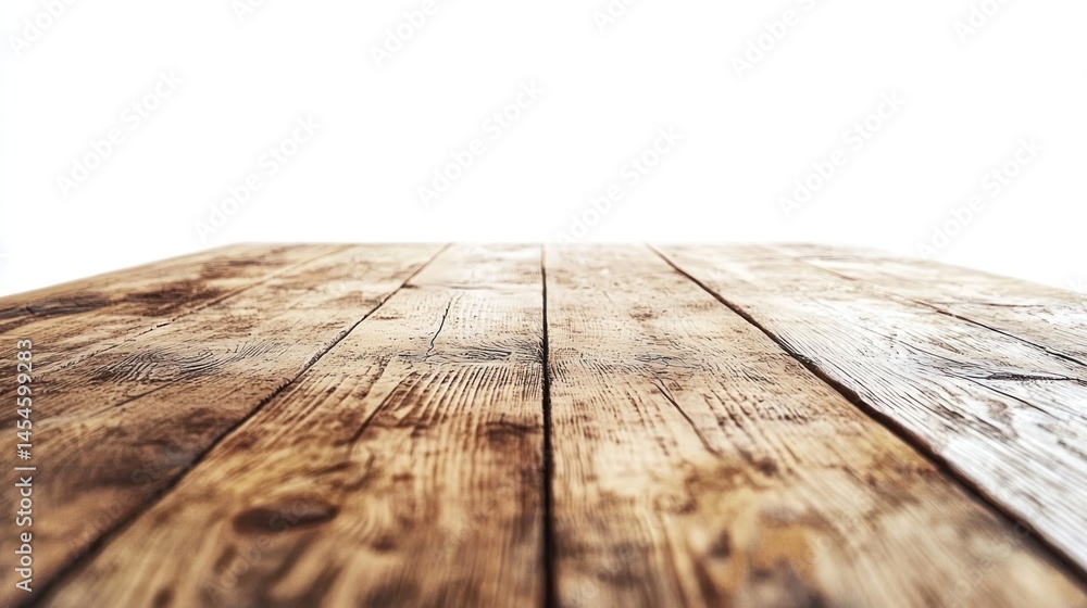 Rustic wooden farmhouse table, centered, white background Rustic wooden farmhouse table, centered, white background