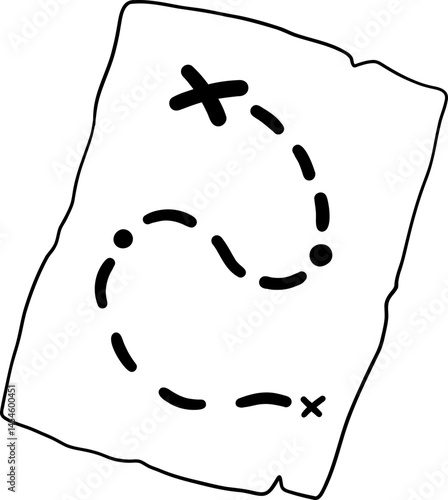 Treasure Map Outline
