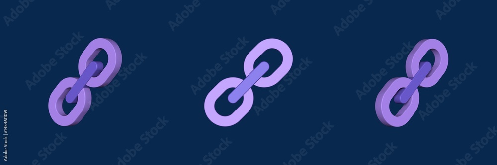 hyperlink internet marketing 3D icon hyperlink internet marketing 3D icon