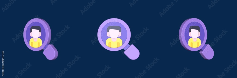 search internet marketing 3D icon search internet marketing 3D icon