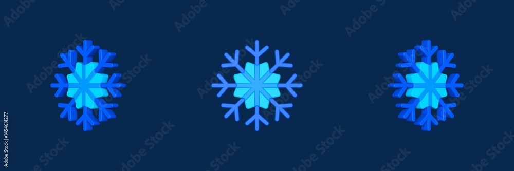 snowflake weather 3D icon snowflake weather 3D icon