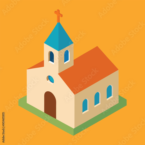 vector illustration of a church