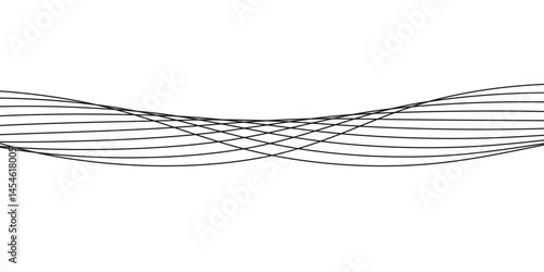 Abstract white background with a glowing abstract waves. Abstract wave element for design. Digital frequency track equalizer, Futuristic background design. Long exposure, Light painting photography.