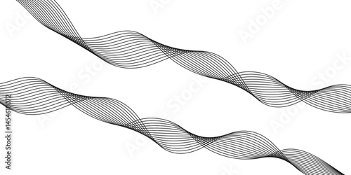 Abstract white background with a glowing abstract waves. Abstract wave element for design. Digital frequency track equalizer, Futuristic background design. Long exposure, Light painting photography.