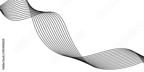 Abstract white background with a glowing abstract waves. Abstract wave element for design. Digital frequency track equalizer, Futuristic background design. Long exposure, Light painting photography.
