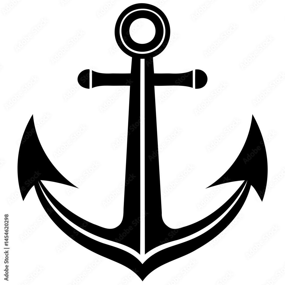 Anchor vector image for nautical designs and maritime themes perfect for graphic design projects and crafts isolated on transparent background Anchor vector image for nautical designs and maritime themes perfect for graphic design projects and crafts isolated on transparent background