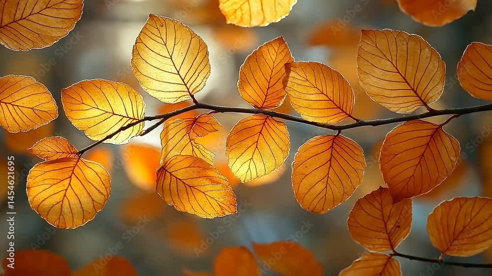 Autumn leaves bathed in sunlight Autumn leaves bathed in sunlight
