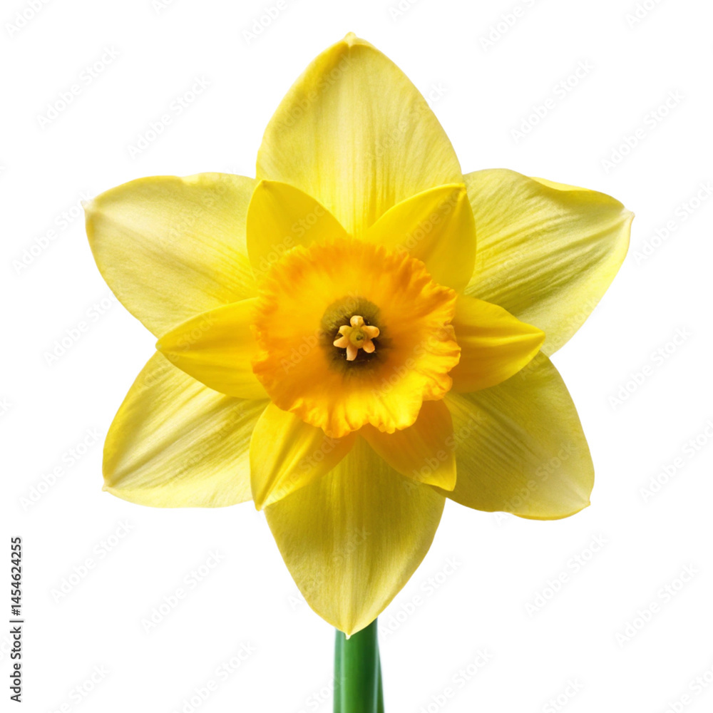 Fototapeta premium Daffodil flower white background