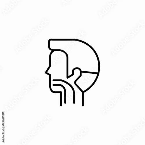health throat icon sign vector
