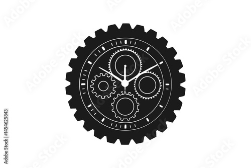 watch icon silhouette vector illustration