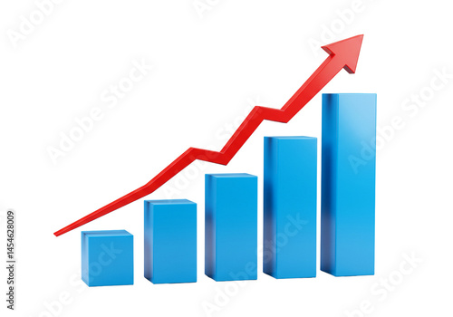 Rising Bar Graph with Upward Trend Line on transparent Background Free Download Rising Bar Graph with Upward Trend Line on transparent Background - GFXLoad