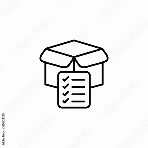 product list icon sign vector